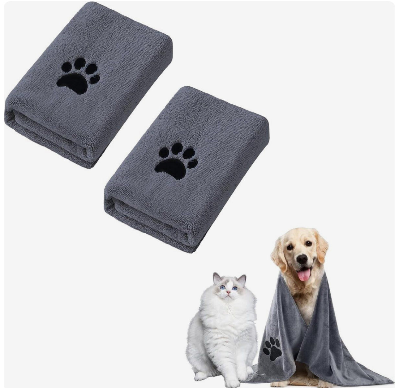 Super Absorbent Pet Bath Towel For Dogs And Cats